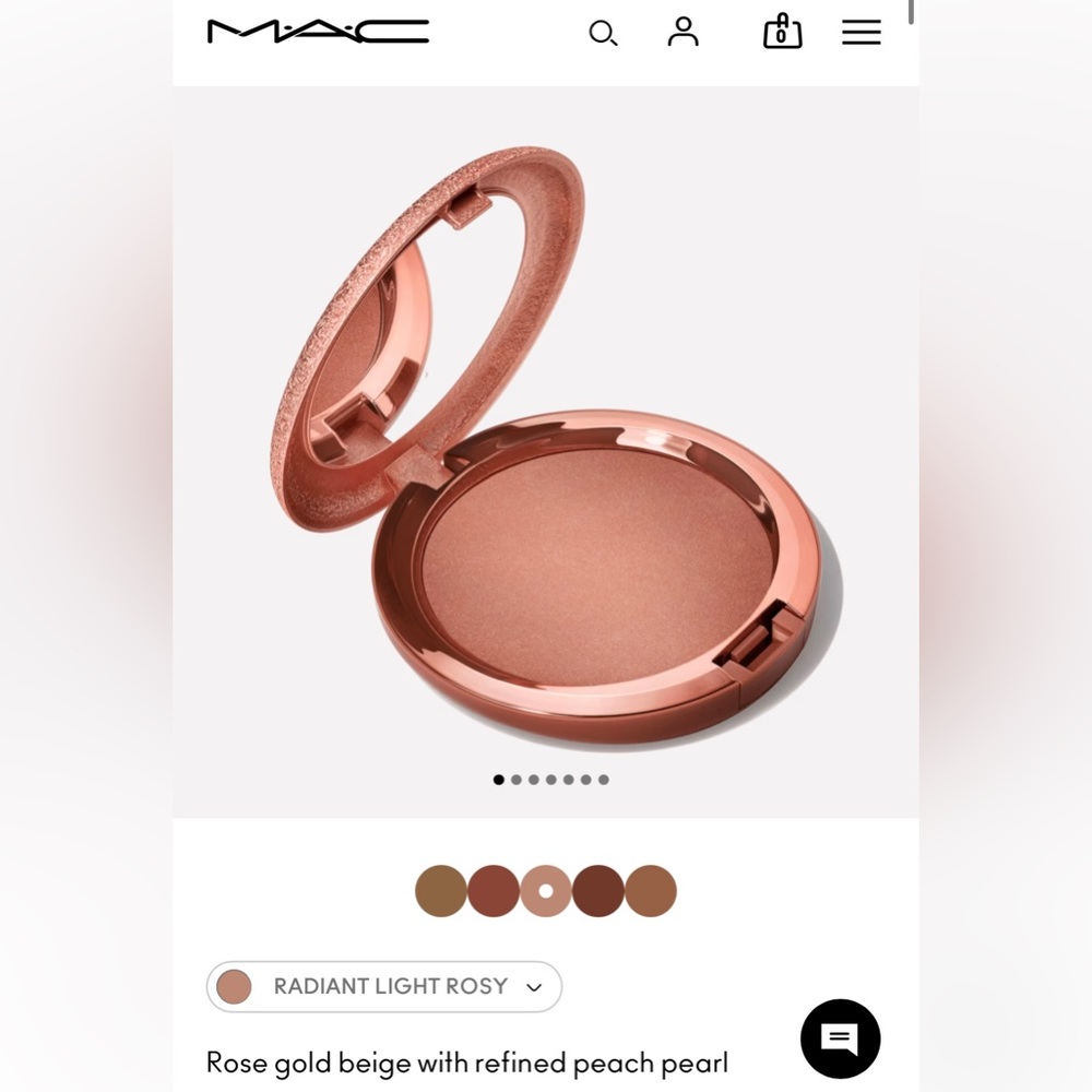 MAC Skinfinish Sunstruck Radiant Bronzer- Radiant Light Rosy - Picture 9 of 13
